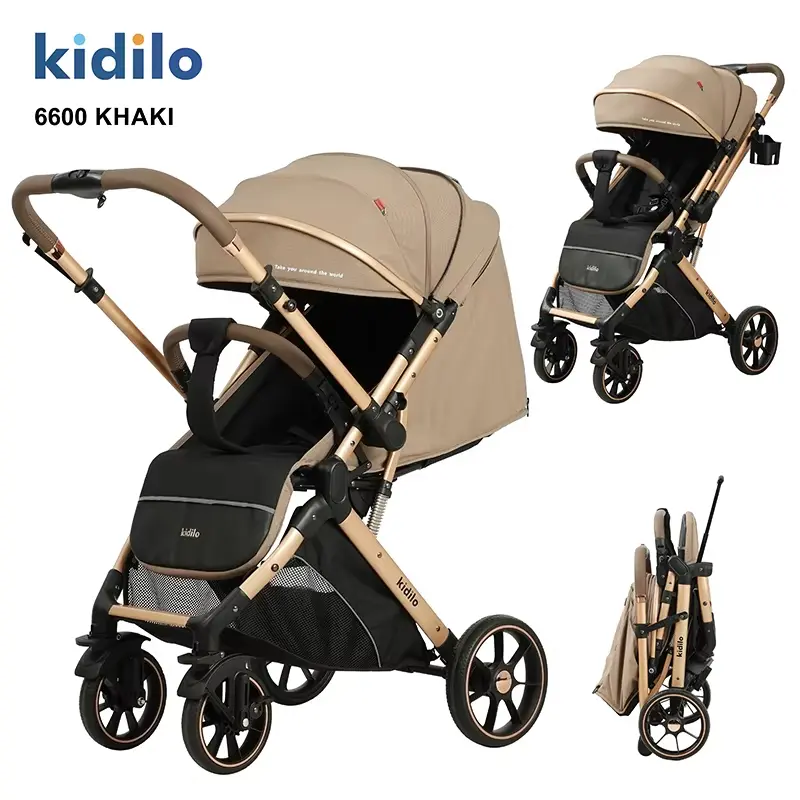 Kidilo 6600 Poussette Bébé khaki