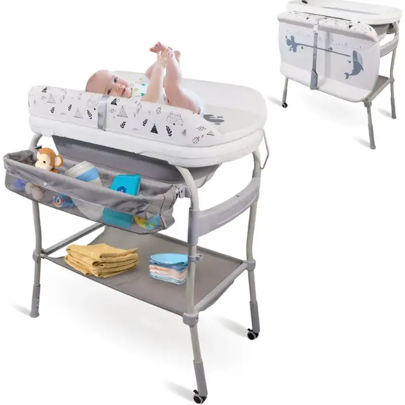 Table à Langer avec Baignoire Bébé Intégrée Kidilo