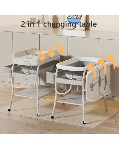 Table à Langer avec Baignoire Bébé Intégrée Kidilo