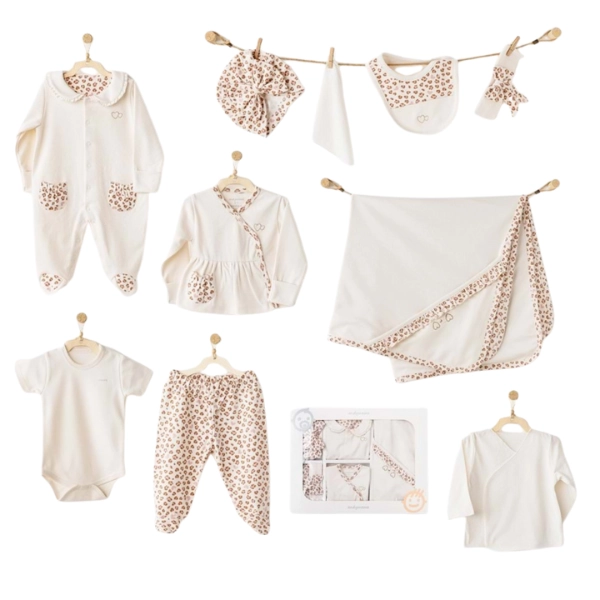Kit de sortie d'hôpital pour bébé Andywawa 10 pièces AC26231 Écru
