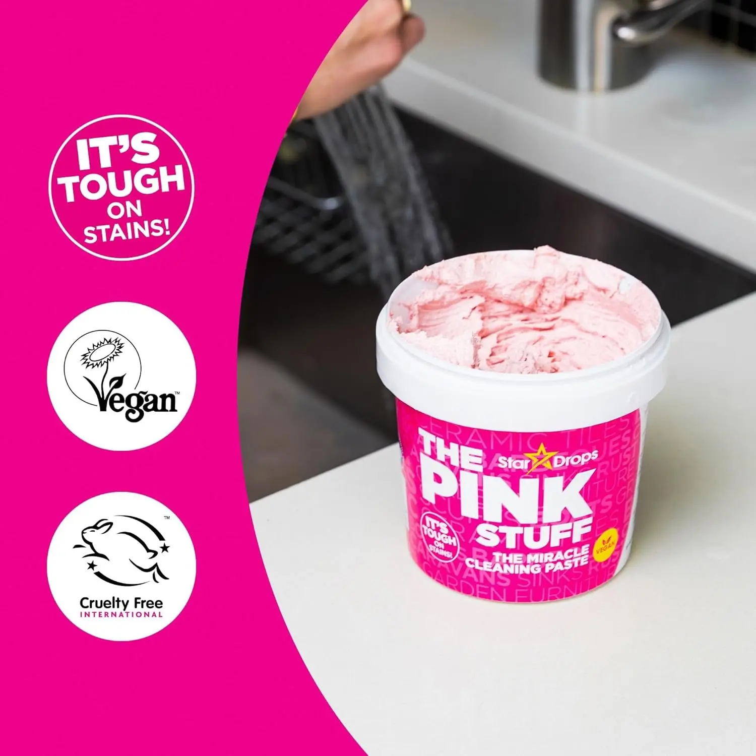 La pâte Pink Stuff 850g et le kit Squeezy