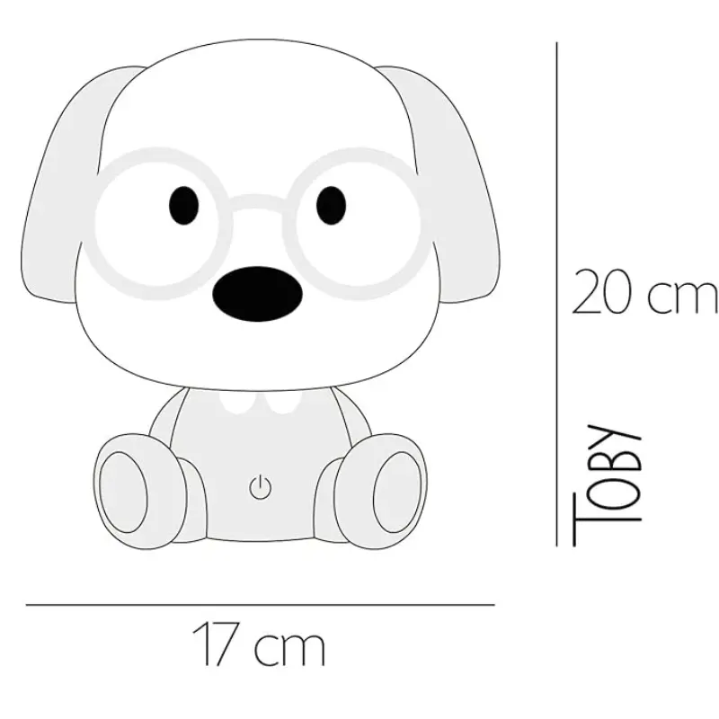 Lampe de table LED intégrée pour enfants Onli TOBY -  Gris