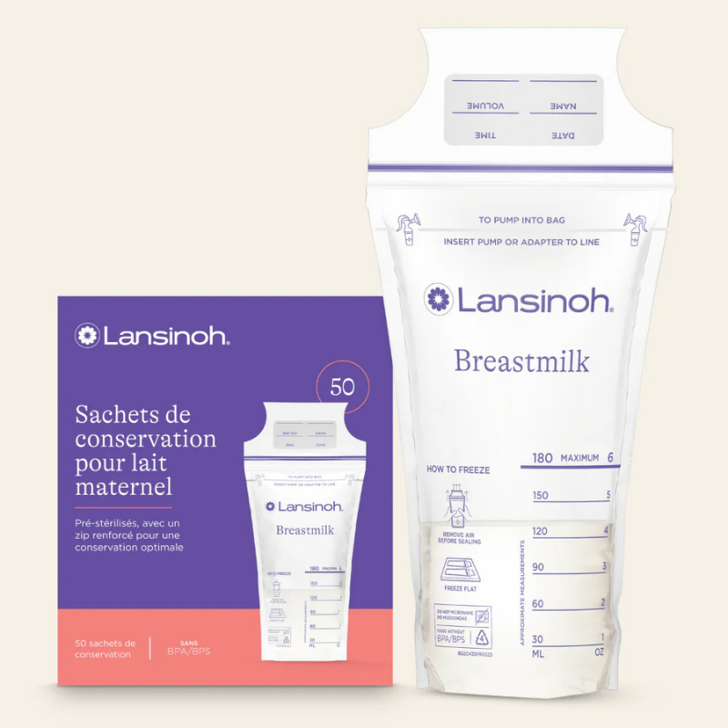 xx Lansinoh Sachets de Conservation du Lait Maternel 50 Unités