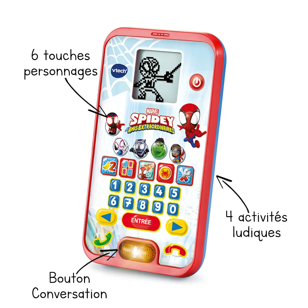Le smartphone éducatif de Spidey