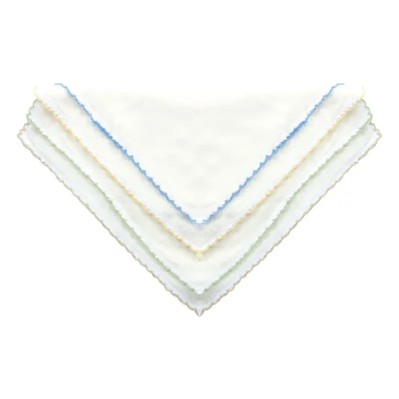 Lingettes pour bébé en coton peigné, lot de 10