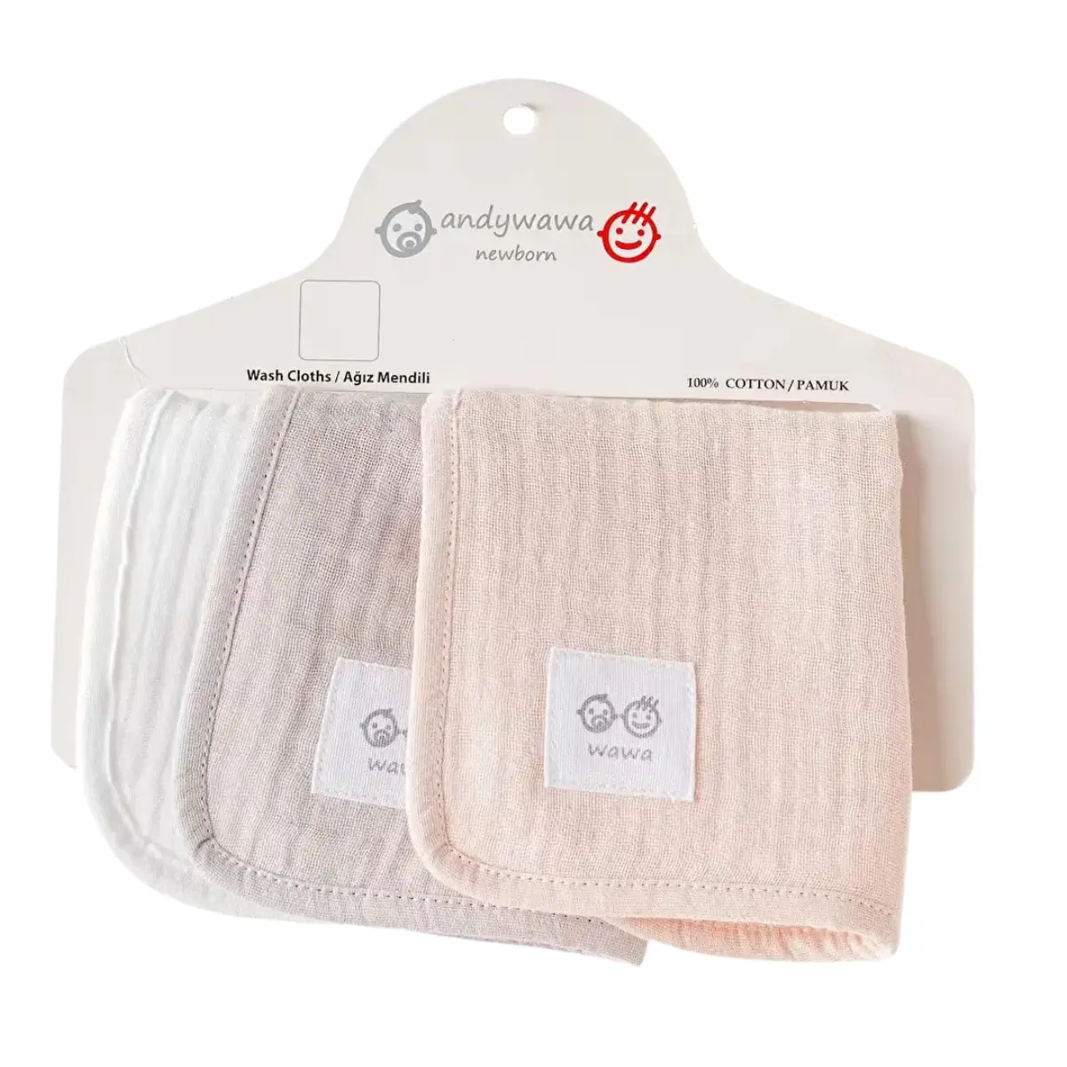 xx Lingettes pour la bouche de bébé, lot de 3, 20 x 20 cm
