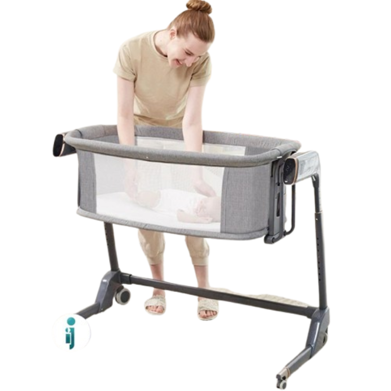 xx Lit cododo, Next to Me 02 niveau avec balançoire électrique – Kidilo