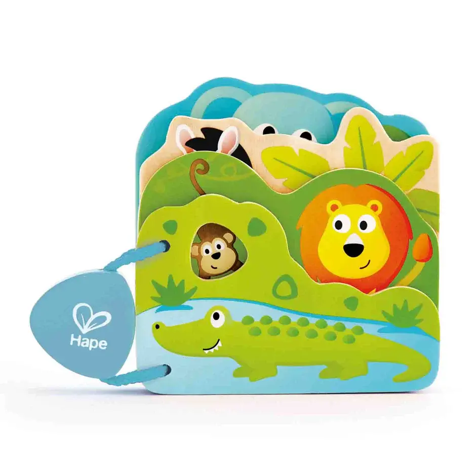 xx Livre pour bébés animaux sauvages Hape