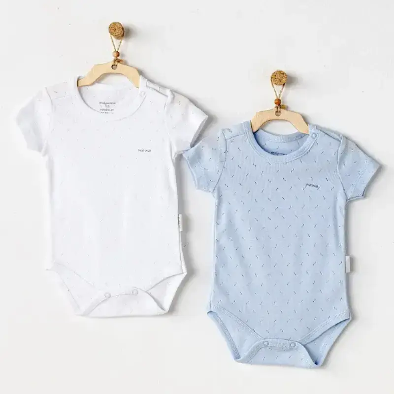 lot de 2 bodies bébé AndyWawa AC25554 à manches courtes
