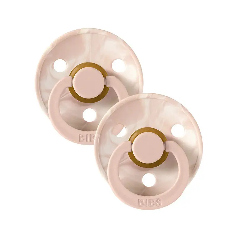 Lot de 2 Sucettes Bibs – Blush -Ivoire