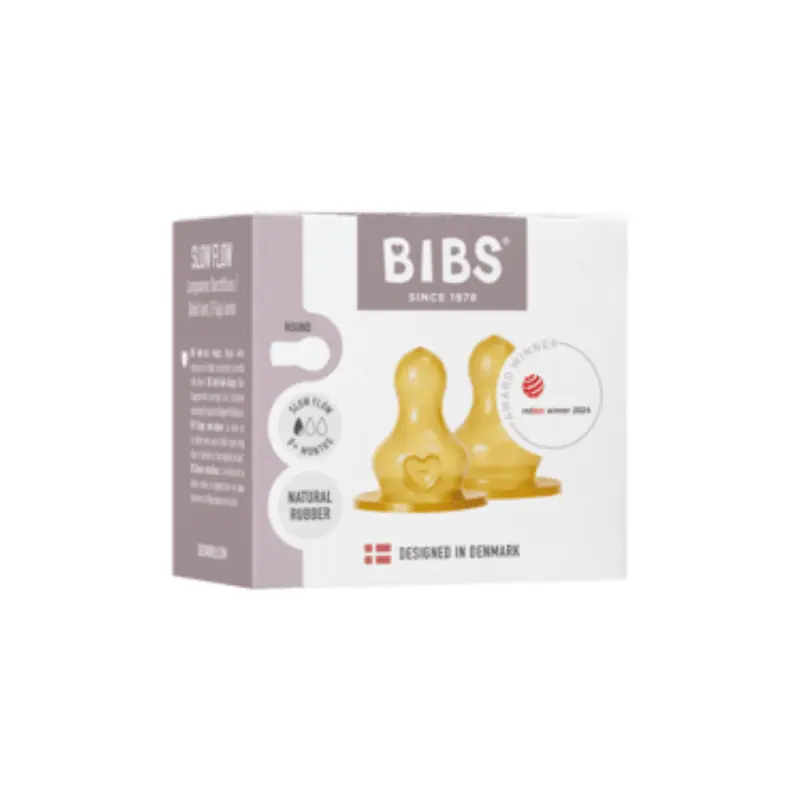 Lot de 2 Tétines de Biberon en Latex – BIBS