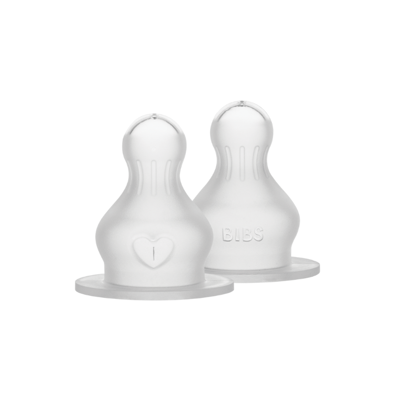 xx Lot de 2 Tétines de Biberon en Silicone – Débit Moyen
