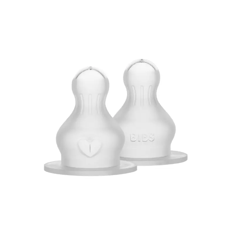 Lot de 2 Tétines de Biberon en Silicone – Débit Moyen