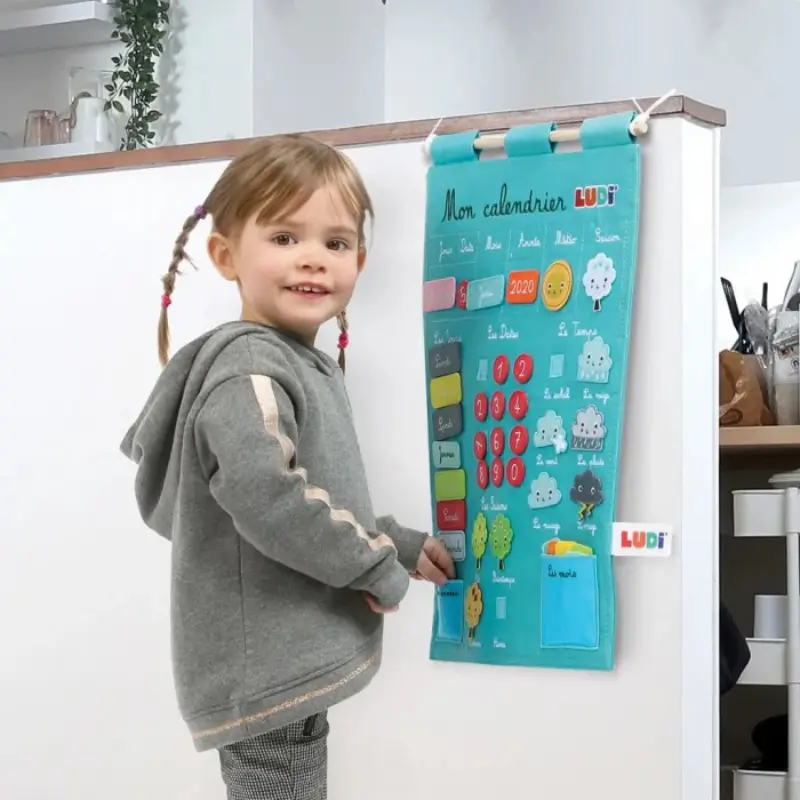 Ludi Calendrier Basic Bleu Jouet Éducatif 3ans+