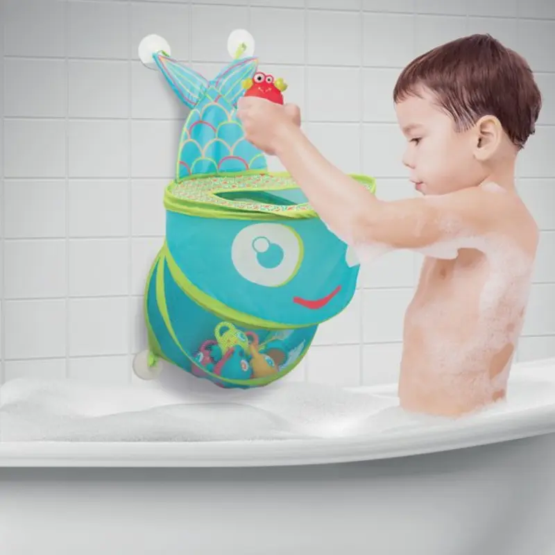 Ludi Grand filet de bain Poisson Bleu