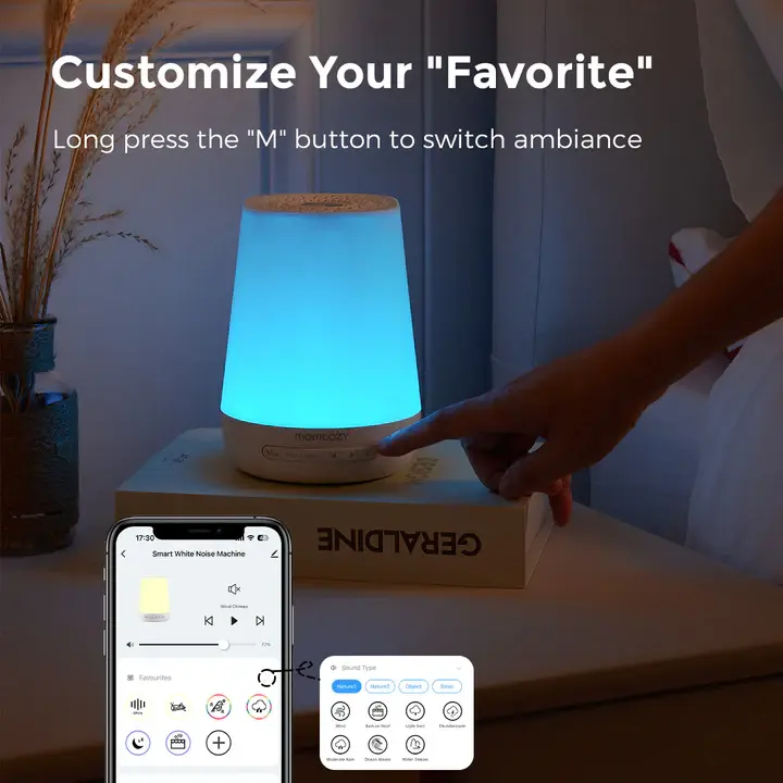 Machine à sons pour bébé intelligente - Contrôle à distance via application