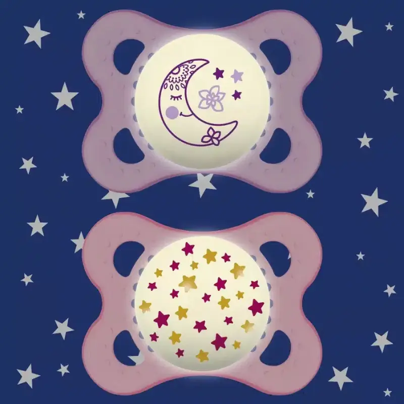 Mam Lot de 2 Sucettes Original Nuit