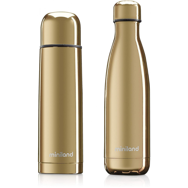 xx Miniland Thermos DeLuxe Gold 500ml Lot de 2