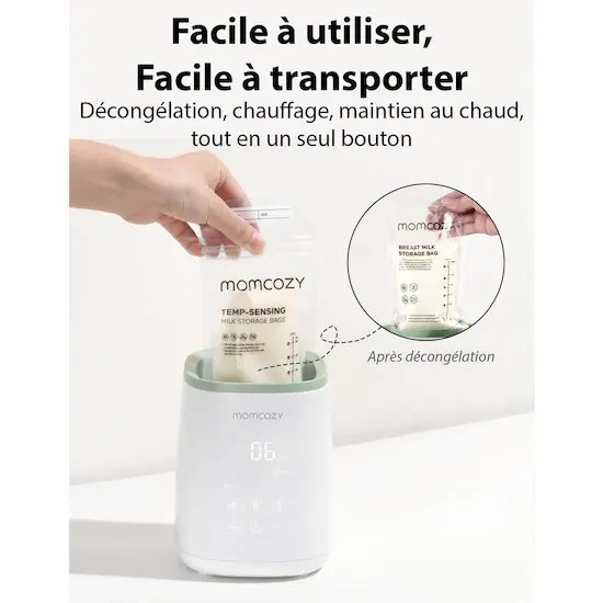 Momcozy Chauffeur-biberon Blanc