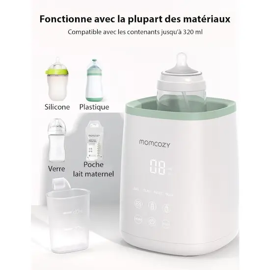 Momcozy Chauffeur-biberon Blanc