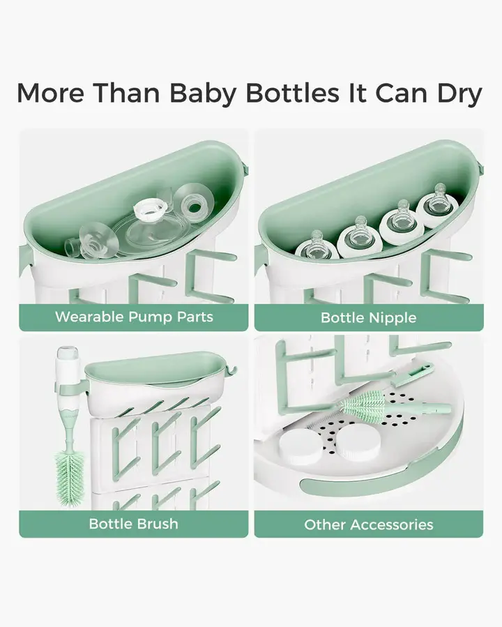 Momcozy DIY Grand support de séchage pour 18 bouteilles
