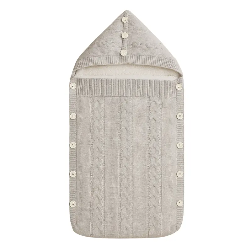 xx Nid d’ange bébé en laine naturelle – Beige