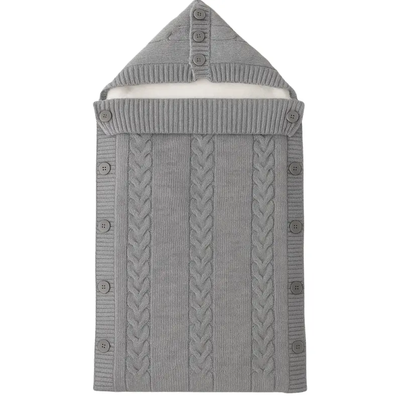 xx Nid d’ange bébé en laine naturelle – Gris
