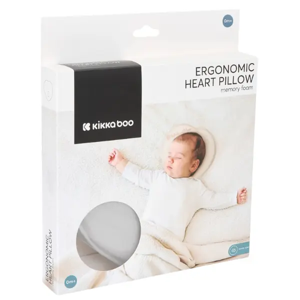 Oreiller ergonomique en mousse à mémoire de forme Gris Kikkaboo