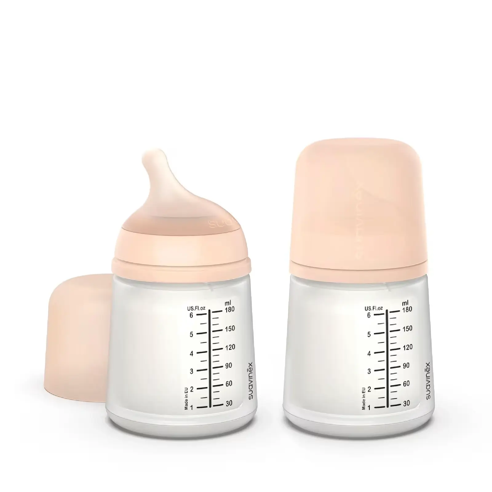 Pack de 2 Biberon 180 ml Zero.Zerø™ Débit Adaptable – Suavinex