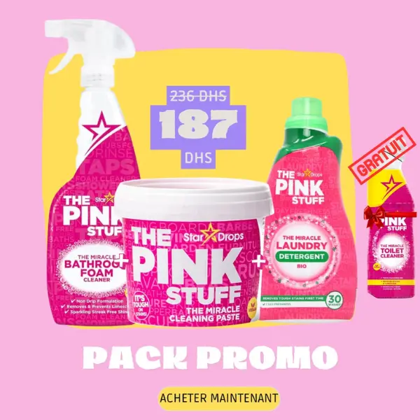 Pack Miracle The Pink Stuff – 3 Produits + 1 Offert