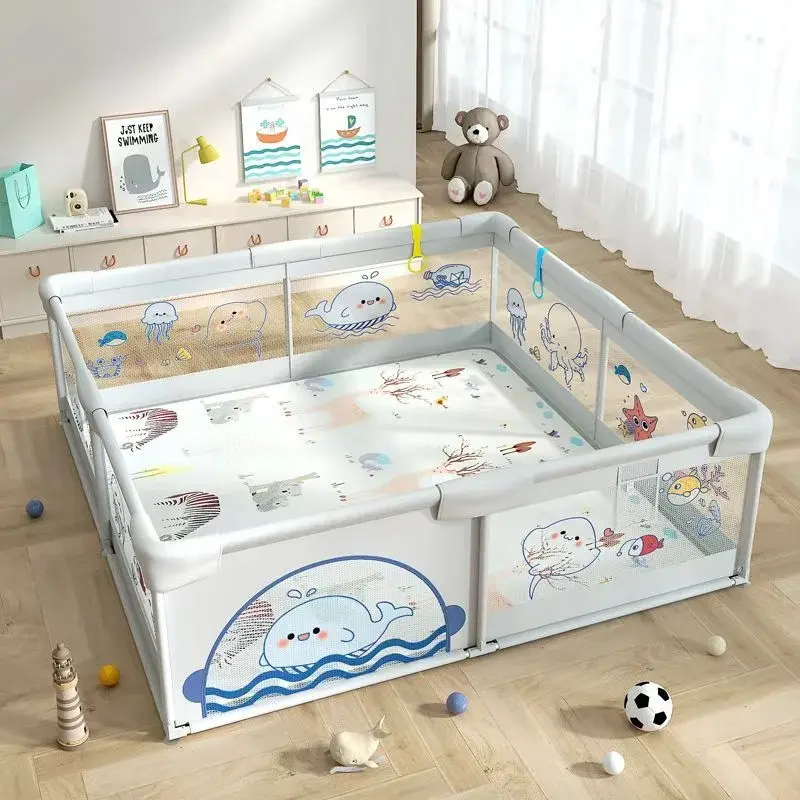 Parc de jeux bébé pliable 200cm x180 cm Vert