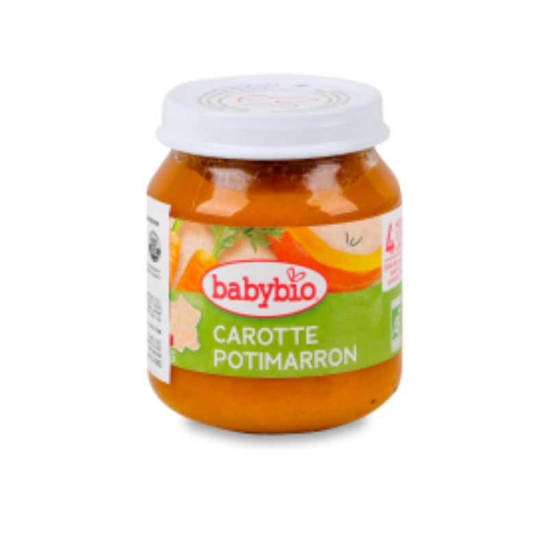 xx Petit Pot Bébé Potimarro Carotte – Babybio – 130g