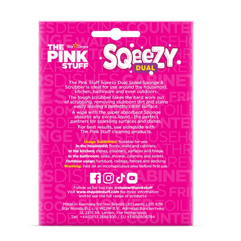 Pink Stuff Sqeezy Dual Éponge