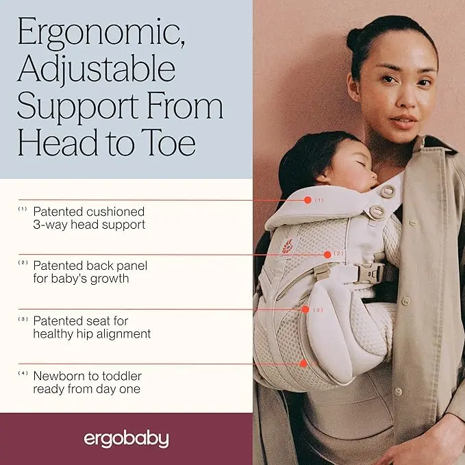 Porte-bébé Ergobaby Noir 3 à 20 kg