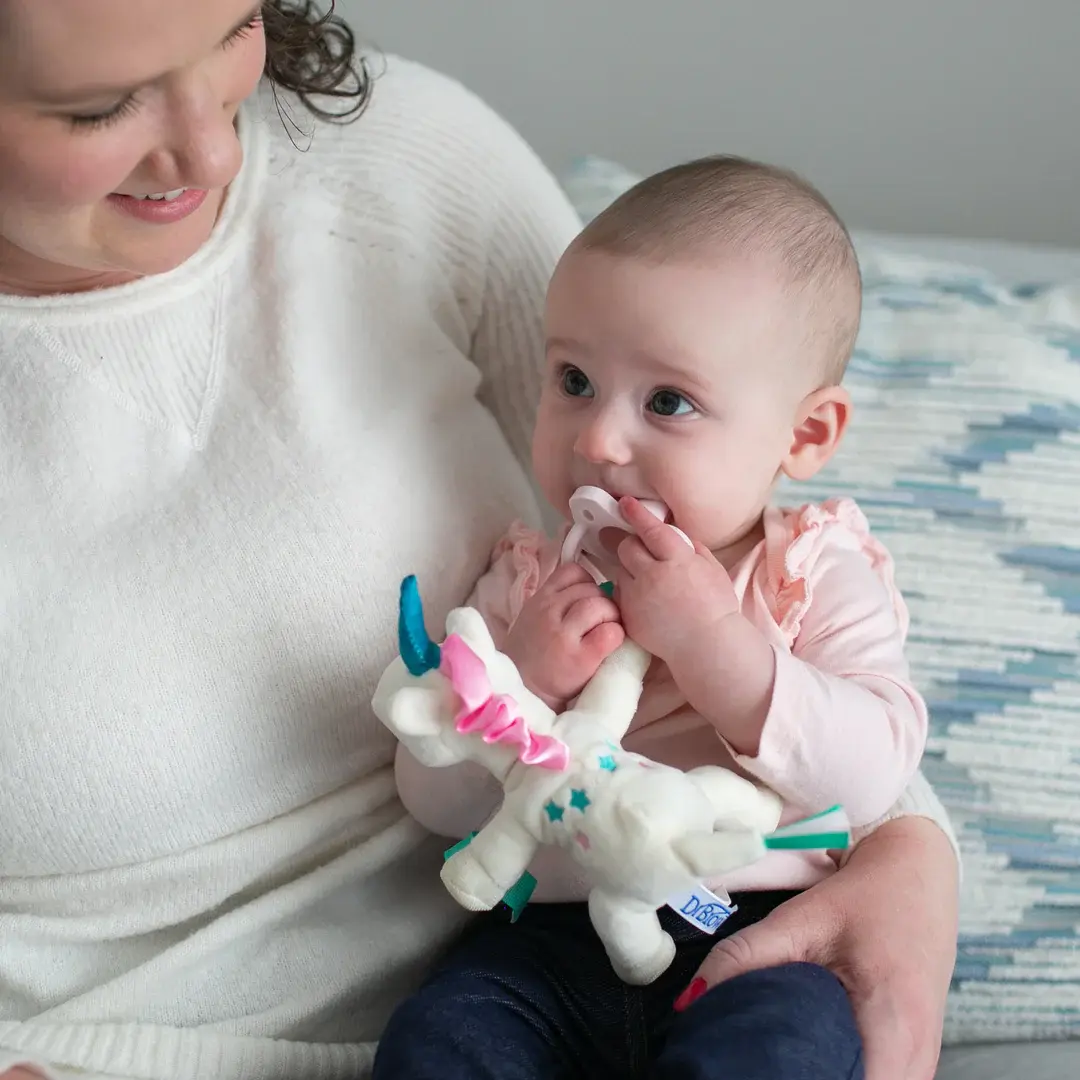 Porte-tétine et anneau de dentition Dr. Brown's® Lovey, licorne