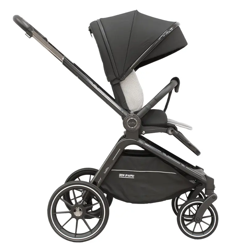 Poussette 3 en 1 Kidilo – Nacelle, Siège Auto et Confort Total dès la Naissance – Biege