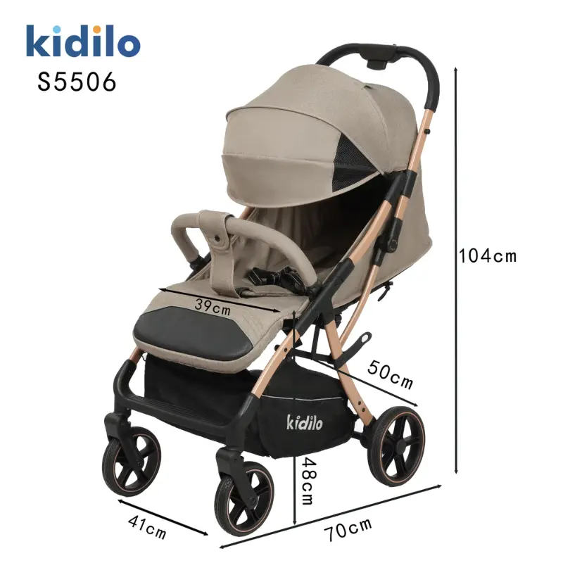 Poussette bébé portable Kidilo – S5506f-blue