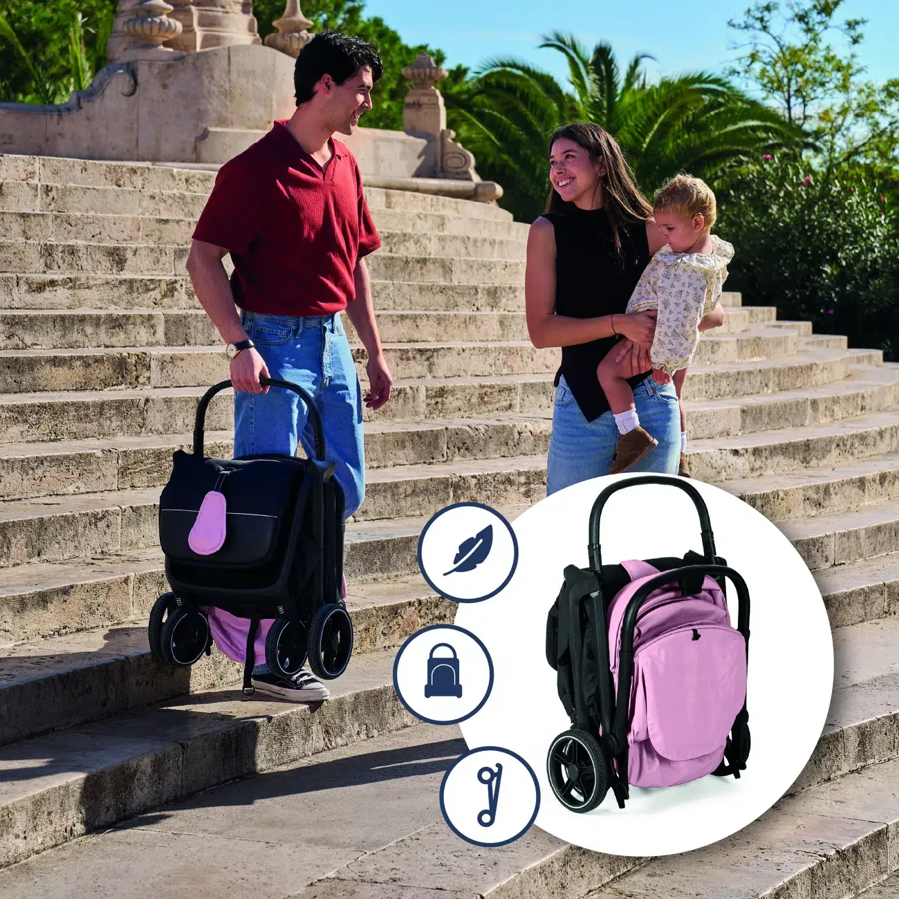 Poussette iWalk Rose – Innovaciones MS