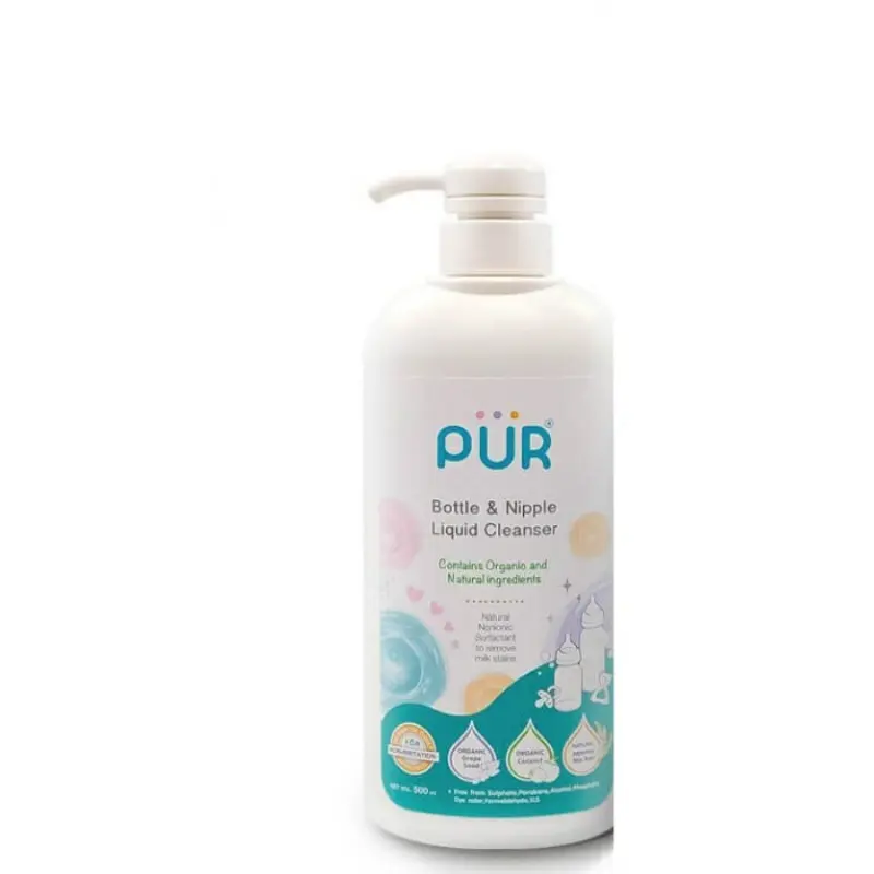 xx Pür Détergent vaisselle bébé - Liquide de nettoyage des biberons et tétines 500ml
