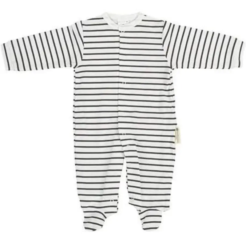 xx Pyjama bébé à manches longues, blanc et gris