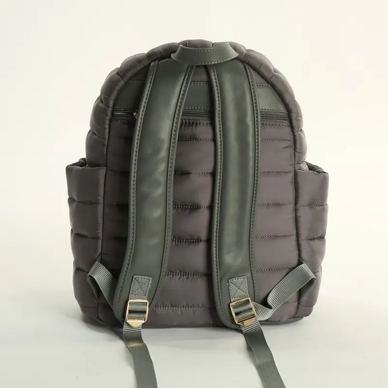 Sac à dos en cuir et tissu pour soins bébé et mère MY Collection