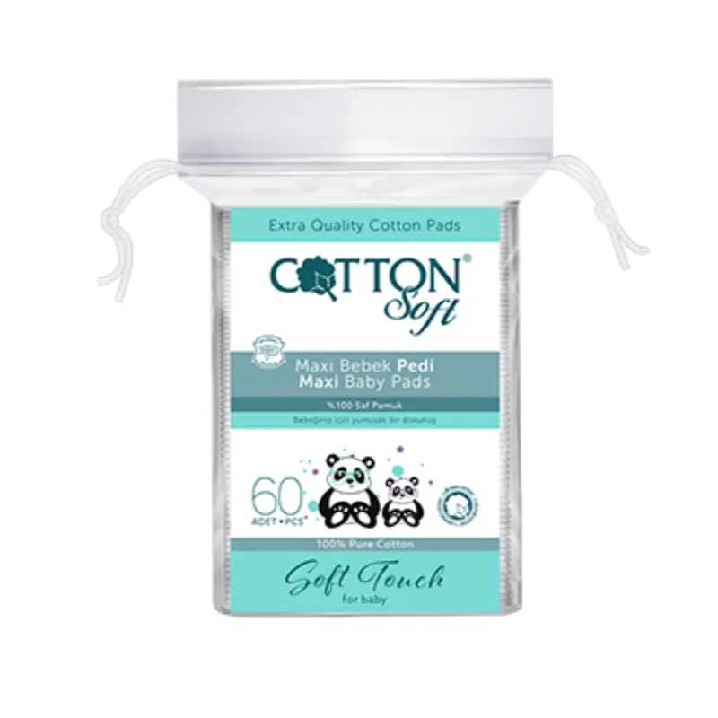 xx Serviettes hygiéniques Maxi en coton doux pour bébé - 60 pièces