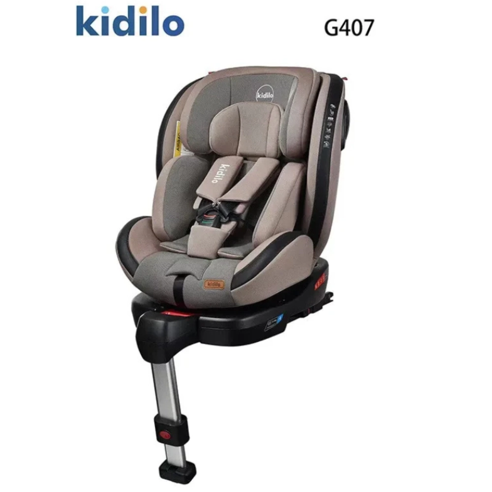 xx Siège Auto Évolutif Kidilo G407 Beige – Isofix 360° de la Naissance à 12 Ans