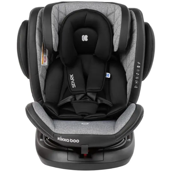Kikkaboo Siège auto 0-1-2-3 (0-36 kg) Stark new generation ISOFIX Gris Foncé