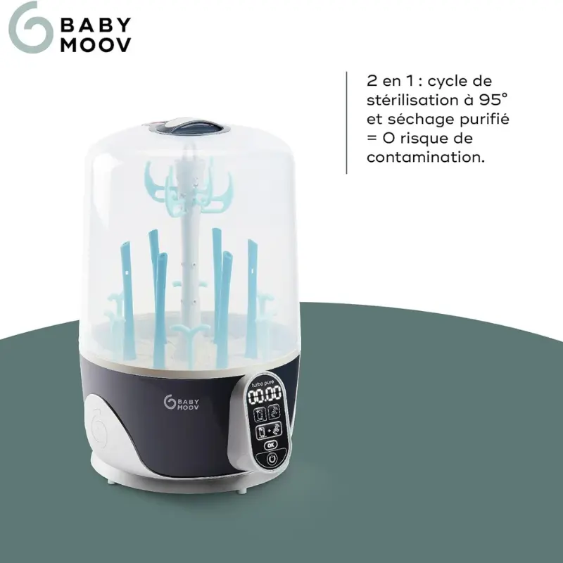 Stérilisateur et sèche-biberon Turbo Pure - Babymoov