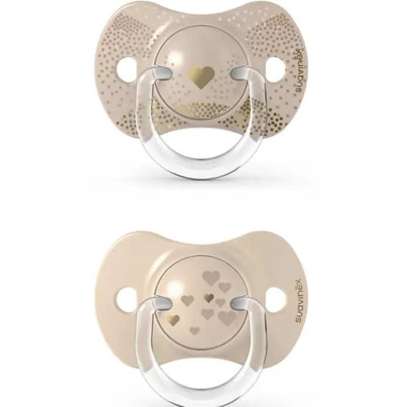 xx Suavinex 2 sucettes Symétriques SX Pro 6-18 mois Taupe
