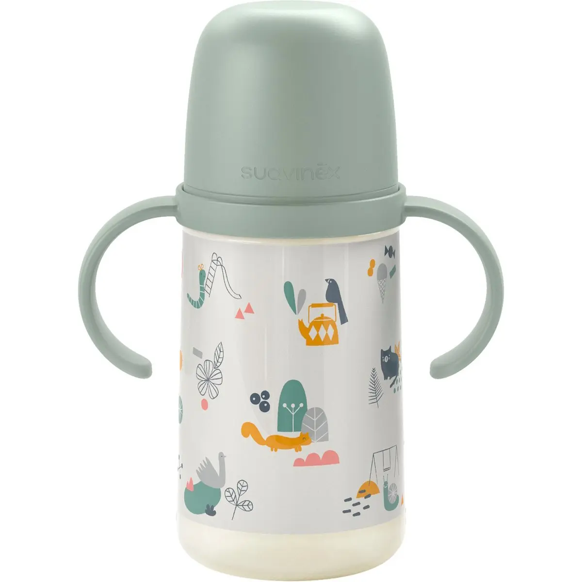 Suavinex A Walk In The Park Vert Gourde 270 ml avec Poignées