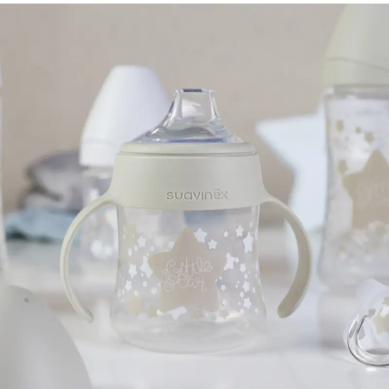 Suavinex – Coffret biberon My Essentials blanc/gris