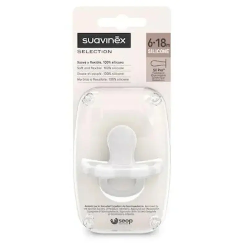 Suavinex Sucette anatomique réversible transparent