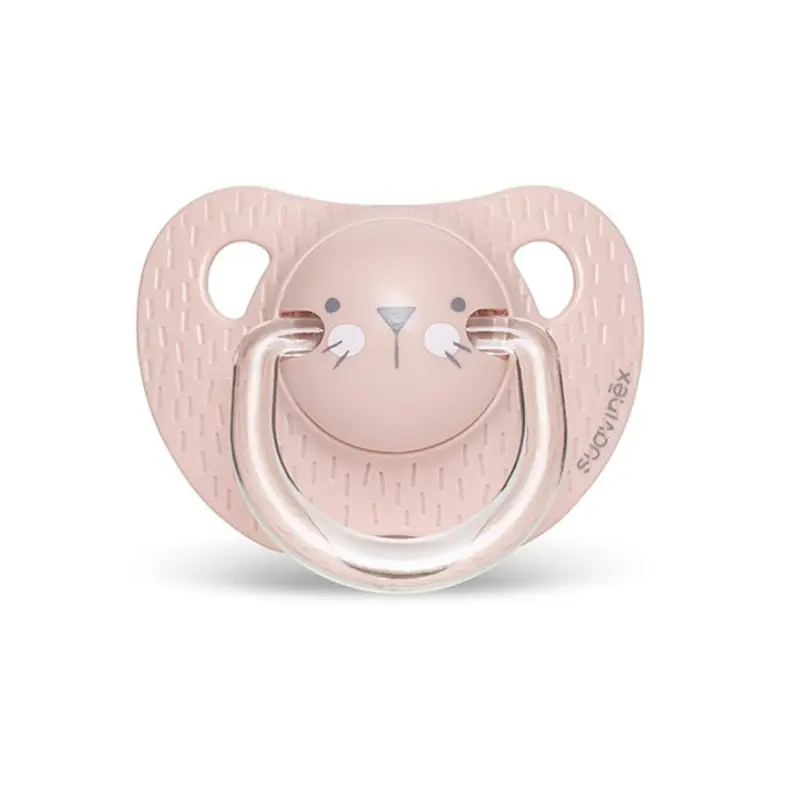 xx Suavinex sucette réversible moustache rose 0-6m